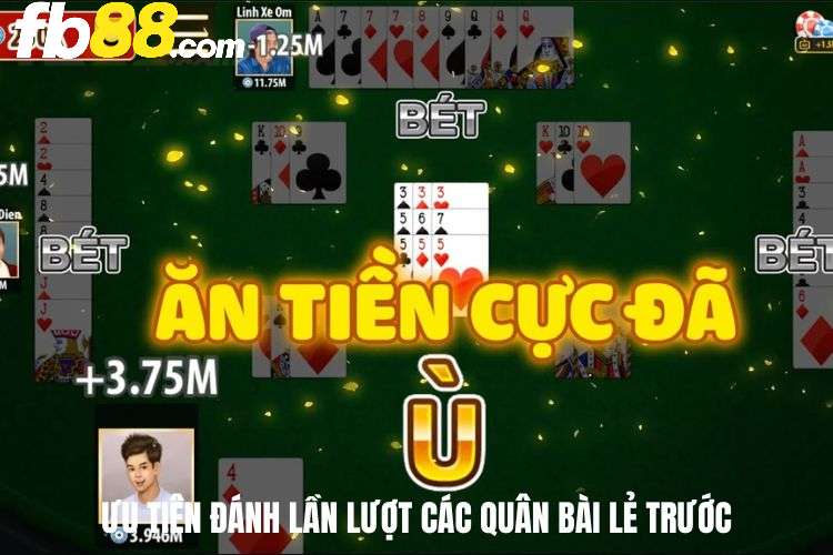 Ưu tiên đánh lần lượt các quân bài lẻ trước