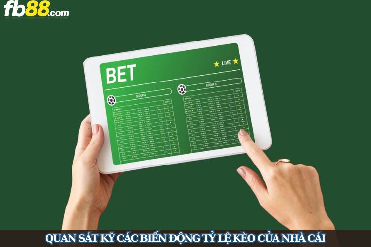 Quan sát kỹ các biến động tỷ lệ kèo của nhà cái