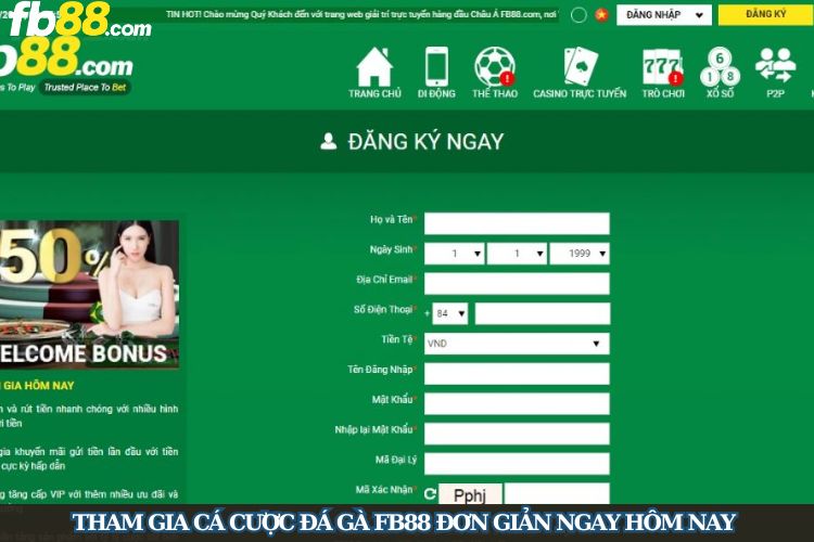 Tham gia cá cược đá gà FB88 đơn giản ngay hôm nay
