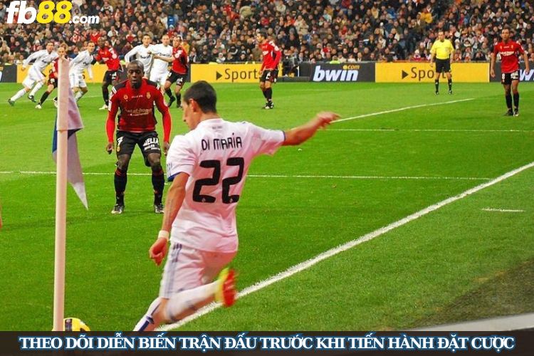 Theo dõi diễn biến trận đấu trước khi tiến hành đặt cược